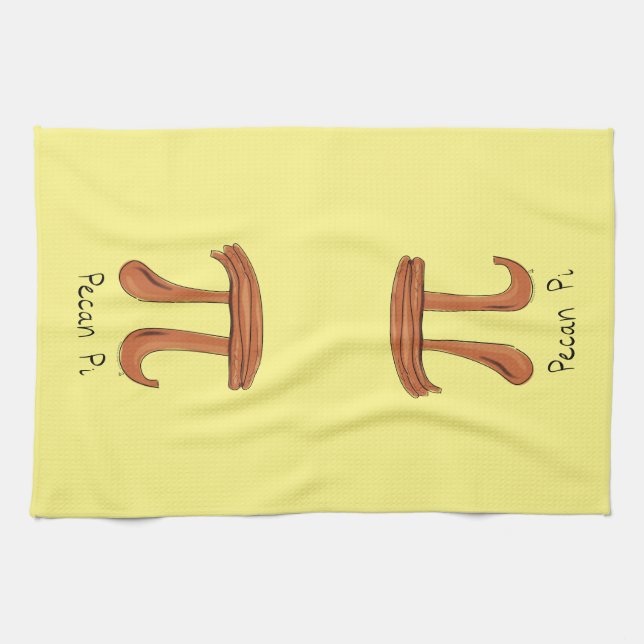 Linge De Cuisine Symbole Pecan Pi mignon Math enseignant cadeau (Horizontal)