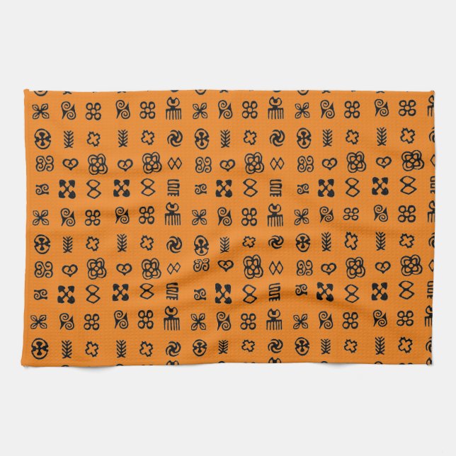 Linge De Cuisine Symboles africains Adinkra (Horizontal)