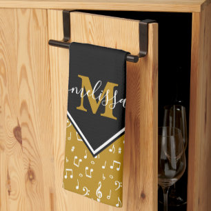 Linge De Cuisine Symboles musicaux personnalisés
