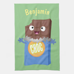 Linge De Cuisine Sympa chocolat chocolat bonbon bar personnage de d