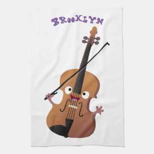 Linge De Cuisine Sympa drôle violon personnage de dessin animé