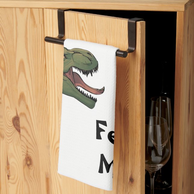 Linge De Cuisine T-Rex Me Nourrit ! Dinosaure Tyrannosaurus (Pliage en tiers)