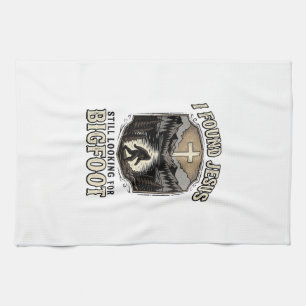Linge De Cuisine T-shirt chrétien vintage drôle Jésus Bigfoot