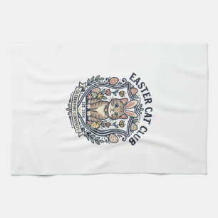 Linge De Cuisine T-shirt graphique de Pâques Chat - Easter Cat Club