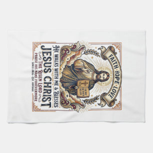 Linge De Cuisine T-Shirt Jésus Surfant Foi Inspirante