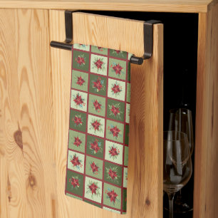 Linge De Cuisine T-shirt Poinsettias Patchwork