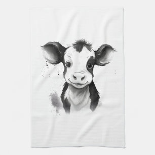 Linge De Cuisine Tablier "Cuisine Moo-derne" - Séchez vos mains, ré
