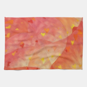 Linge De Cuisine Tablier de cuisine abstrait artistique Cœurs d'amo
