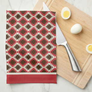 Linge De Cuisine Tablier de cuisine abstrait rouge