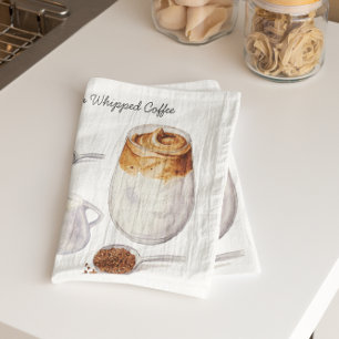 Linge De Cuisine Tablier de cuisine avec recette de café Dalgona à
