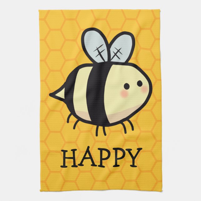 Linge De Cuisine Tablier de cuisine Bee Happy (Vertical)