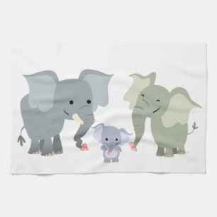 Linge De Cuisine Tablier de cuisine éléphant de dessin animé mignon