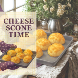 Linge De Cuisine Tablier de cuisine en coton imprimé Scone au froma