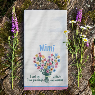 Linge De Cuisine Tablier de cuisine Love You Reminder - Bouquet (Ro