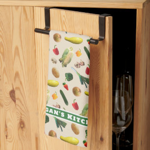Linge De Cuisine Tablier de cuisine personnalisé à motif de légumes