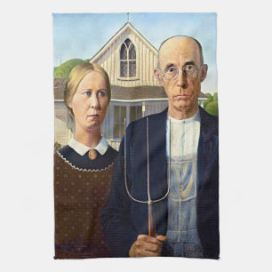 Linge De Cuisine Tablier de cuisine rétro American Gothic de Grant