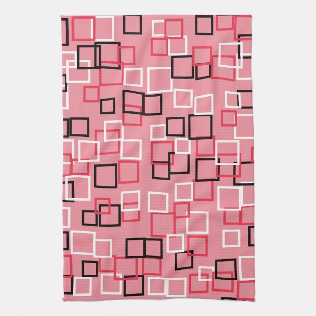Linge De Cuisine Tablier de cuisine rose rétro (Vertical)