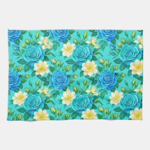 Linge De Cuisine Tablier de cuisine Rose Turquoise et Bleu vibrant