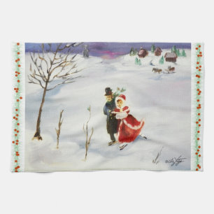 Linge De Cuisine Tablier de cuisine Winter Wonderland