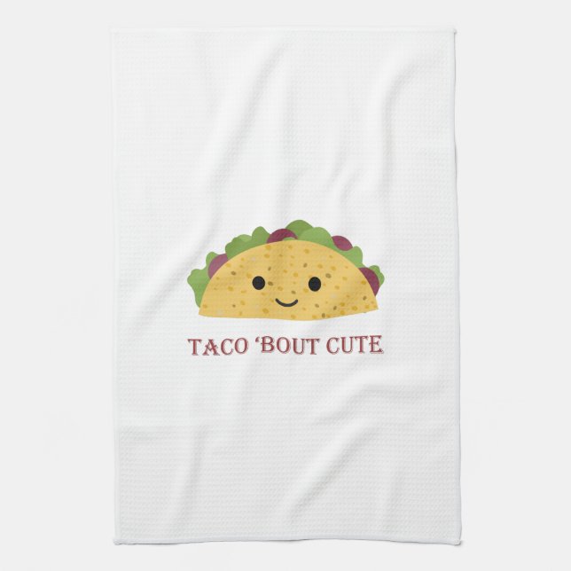 Linge De Cuisine Taco Bout Cute Kawaii Taco (Vertical)