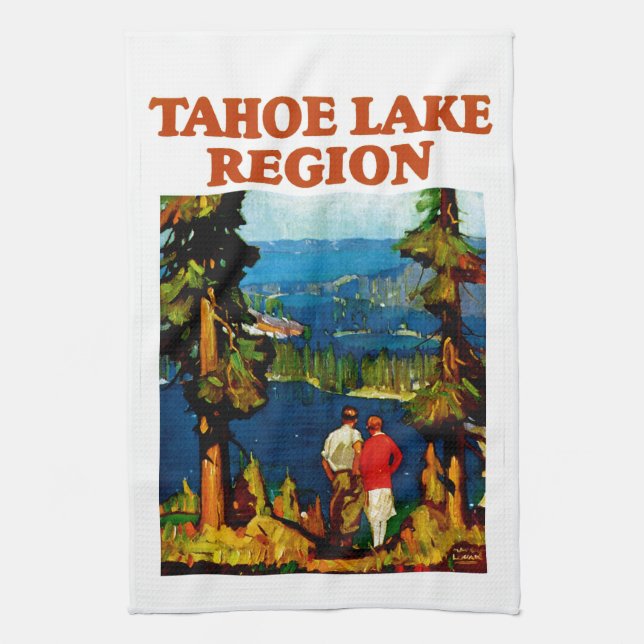 Linge De Cuisine Tahoe Lake (Vertical)