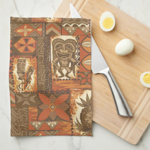 Linge De Cuisine Tapa vintage hawaïen de Pomaika'i Tiki