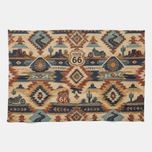 Linge De Cuisine Tapisserie de moto Route 66 Sud-Ouest
