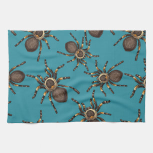 Linge De Cuisine Tarantula sur bleu