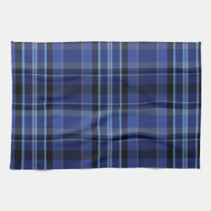 Linge De Cuisine Tartan bleu de la marine