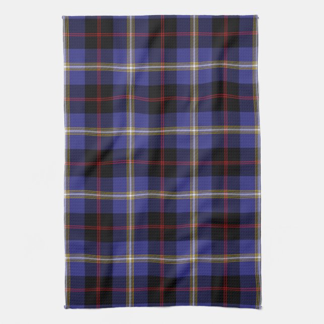Linge De Cuisine Tartan Plaid de Clan Hill en Écosse (Vertical)