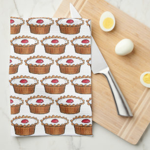Linge De Cuisine Tarte Cherry Bakewell British Food UK Pâtisserie