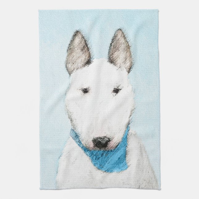 Linge De Cuisine Taureau Terrier - Cute Original Chien Art (Vertical)