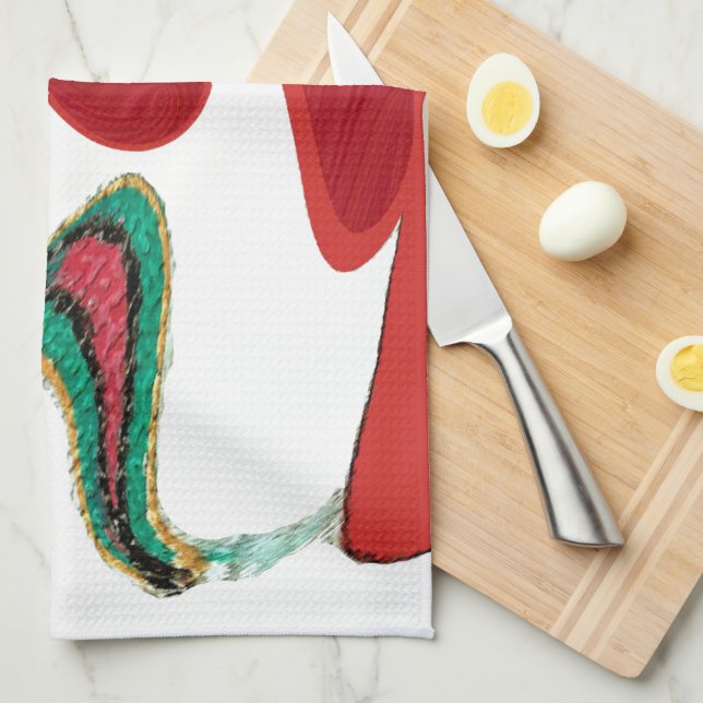 Linge De Cuisine Tea Time Red Tea.png (Quart Plié)