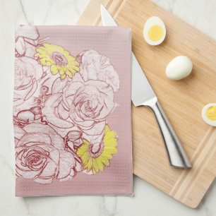 Linge De Cuisine Terra Cotta Bord Bouquet American MoJo Kitchen À