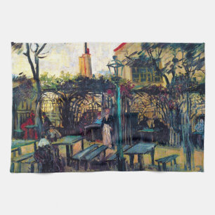 Linge De Cuisine Terrace Café sur Montmartre Vincent Van Gogh