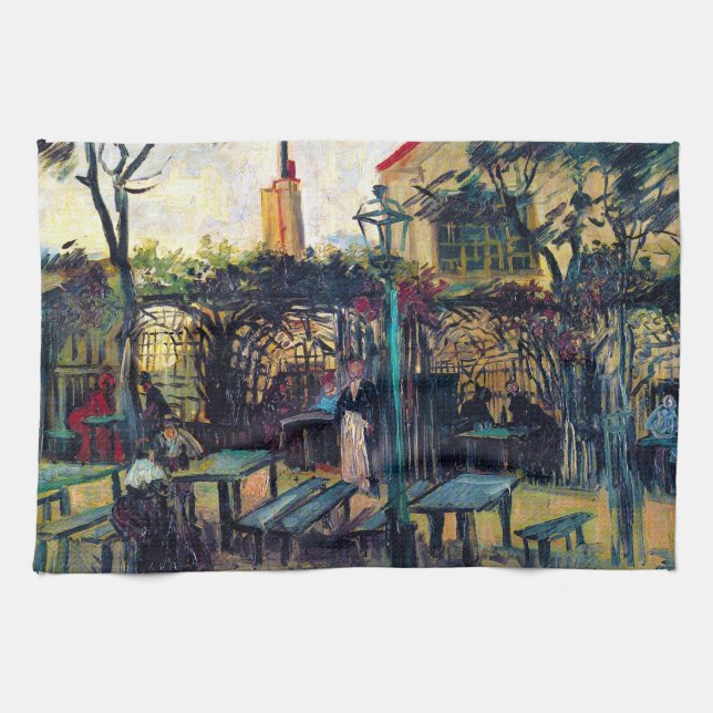 Linge De Cuisine Terrace Café sur Montmartre Vincent Van Gogh (Horizontal)