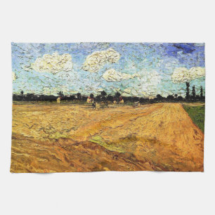 Linge De Cuisine Terrain coulé (les Furrows) par Vincent van Gogh