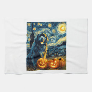 Linge De Cuisine Terre-Neuve Newfie Chien Mignon Halloween Jack O L