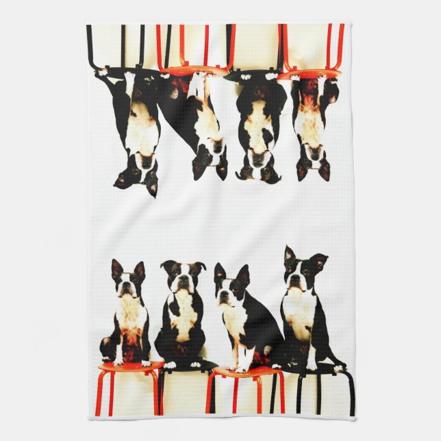 Linge De Cuisine Terrier de Boston Ⅰ (Vertical)