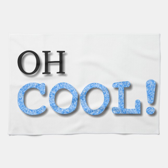 Linge De Cuisine Texte Cool (Horizontal)