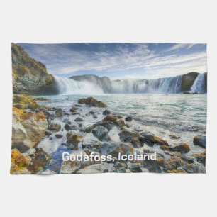 Linge De Cuisine Texte Personnalisé Cascades de Godafoss, Islande