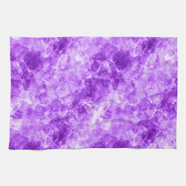 Linge De Cuisine Texture crumplée violette (Horizontal)