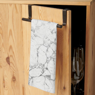 Linge De Cuisine Texture en pierre blanche