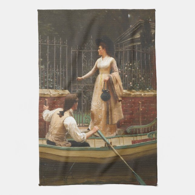 Linge De Cuisine The Elopement (Date romantique) (par E.B. Leighton (Vertical)