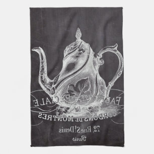 Linge De Cuisine Thé en tableau Alice au Wonderland tea party