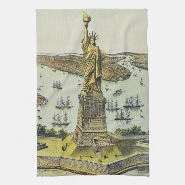 Linge De Cuisine The Great Bartholdi Statue, Statue of Liberty (Vertical)