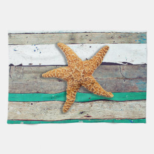 Linge De Cuisine Thème Plage Starfish Mariage Rustique