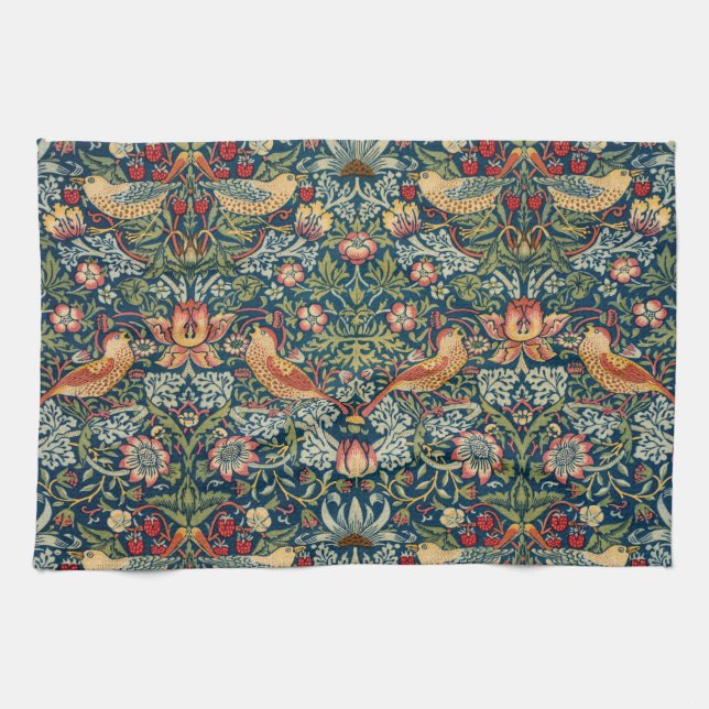 Linge De Cuisine Thief de fraises par William Morris (Horizontal)
