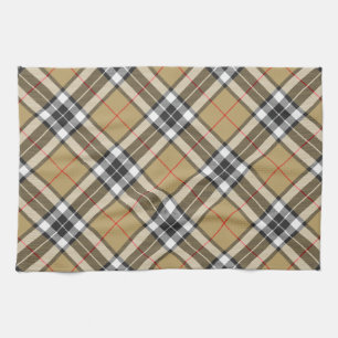 Linge De Cuisine Thomson Camel Tartan Plaid Family Mode Motif