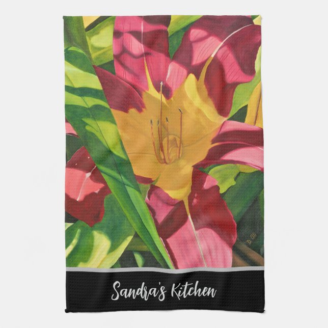 Linge De Cuisine Tiger Lily Floral (Vertical)